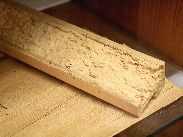 Powderpost beetles (Lyctus spp.) — powderpost beetle damage in timber