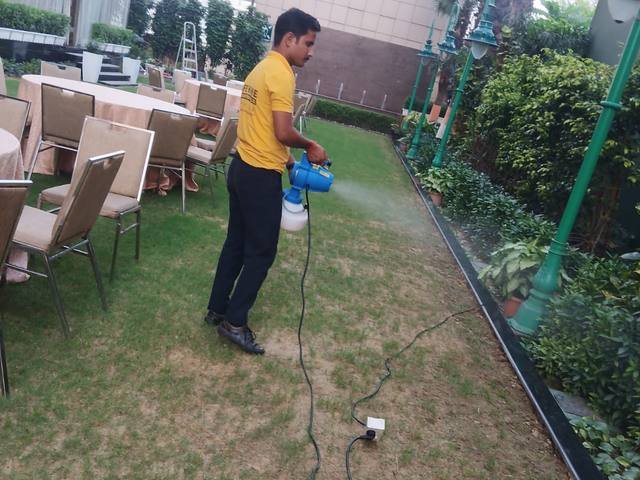Mosquito treatment at a residential property